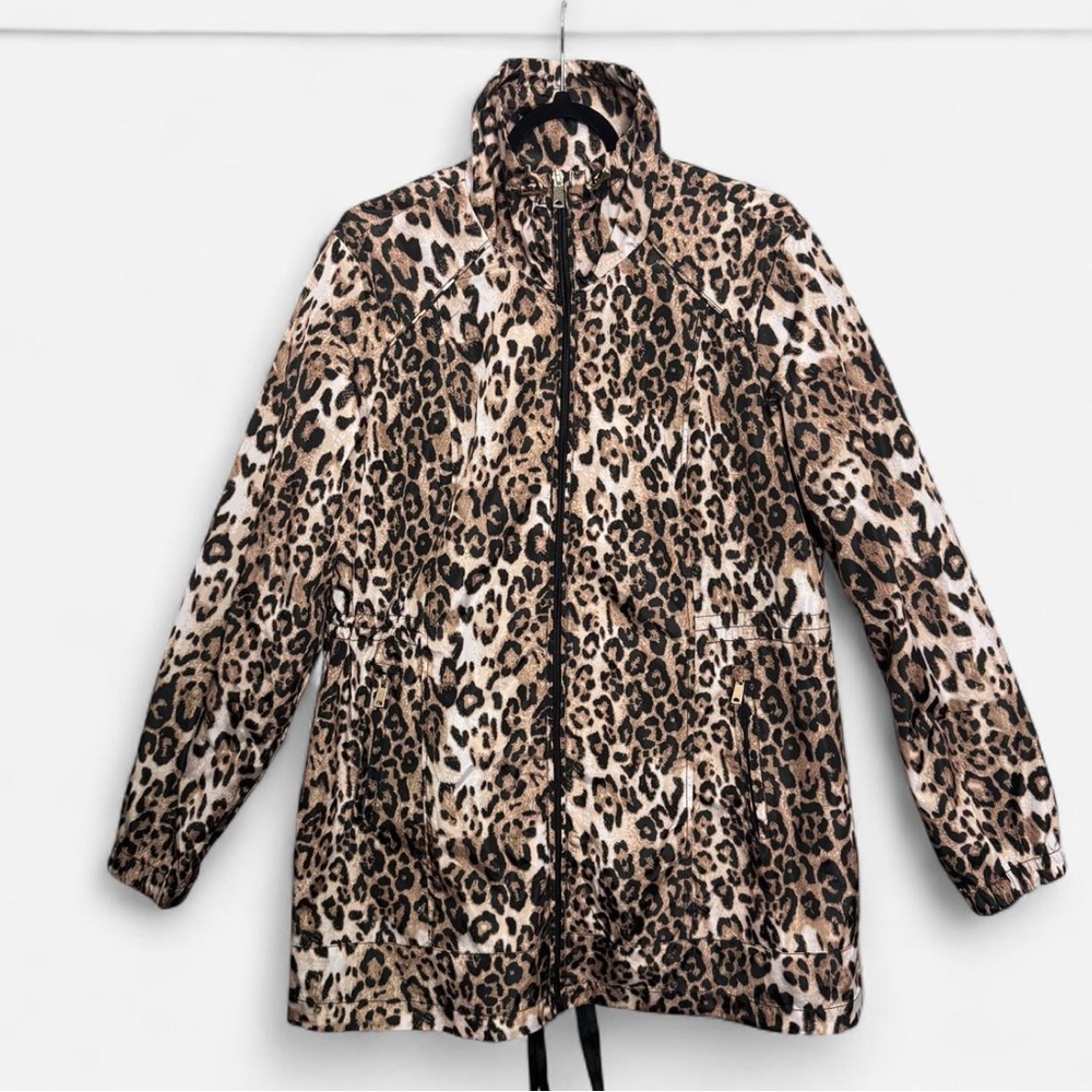 Leopard Print Rain Jacket Mob Wife